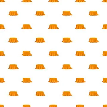Round tables with orange tablecloths seamless pattern Stock Illustration