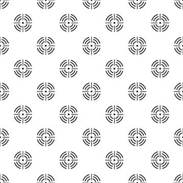 Round target pattern seamless vector 스톡 일러스트