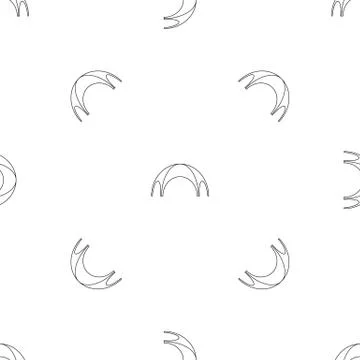 Round tent pattern seamless vector Illustrazione stock