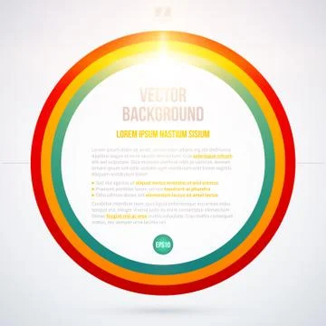 Round text frame on white background. EPS10 Stock Illustration