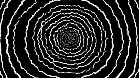 Round texture of current waves on a black background. The concept of energy.. Stock Illustration