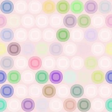 Round tiles seamless generated texture Stock Illustration