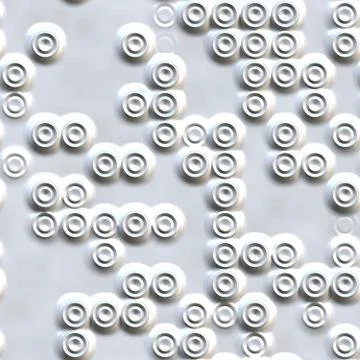 Round tiles seamless generated texture Stock Illustration