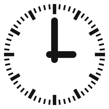 Round time scale icon. Clock black symbol イラスト素材