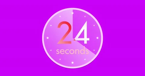 Round Timer Animation.  Stock Footage 220438189