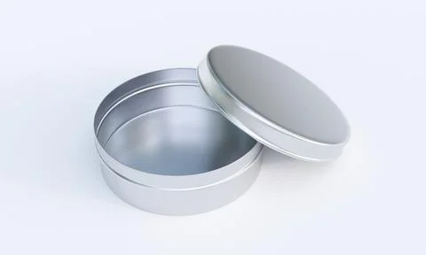 ROUND TIN BOXES Stock Illustration