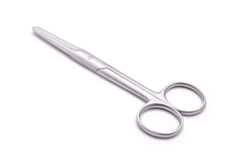 Round tip scissors Stock Photos