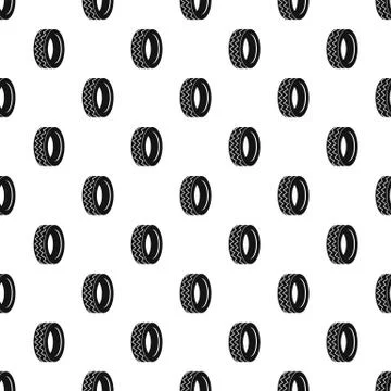 Round tire pattern seamless vector Illustrazione stock