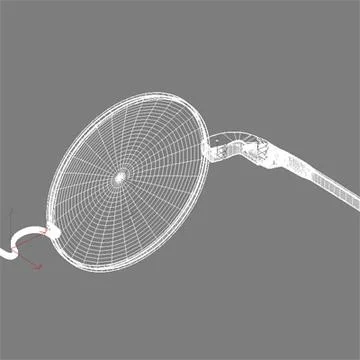 Round Titanium Glasses 3D Model