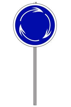 Round traffic sign Stock Illustration
