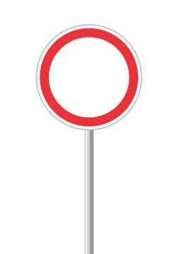Round traffic sign Stock Illustration