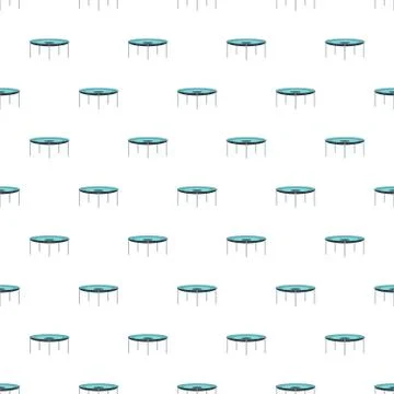 Round trampoline pattern seamless Stock Illustration