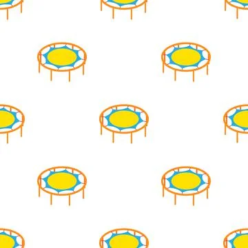 Round trampoline pattern seamless vector Illustrazione stock