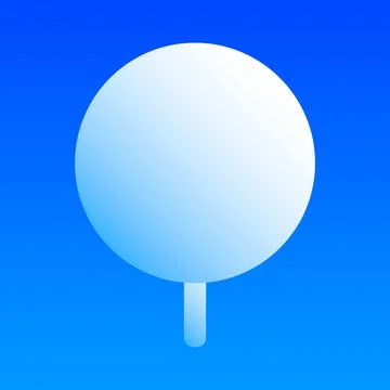 Round tree icon, isometric style Stock Illustration