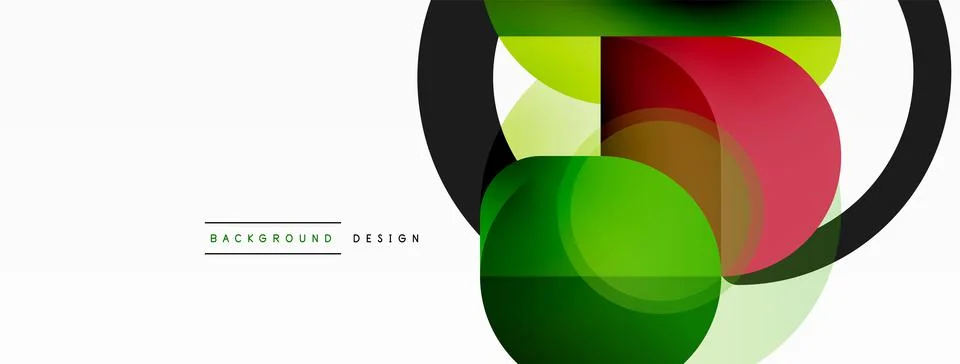 Round triangle shapes lines and circles. Geometric vector illustration for 스톡 일러스트