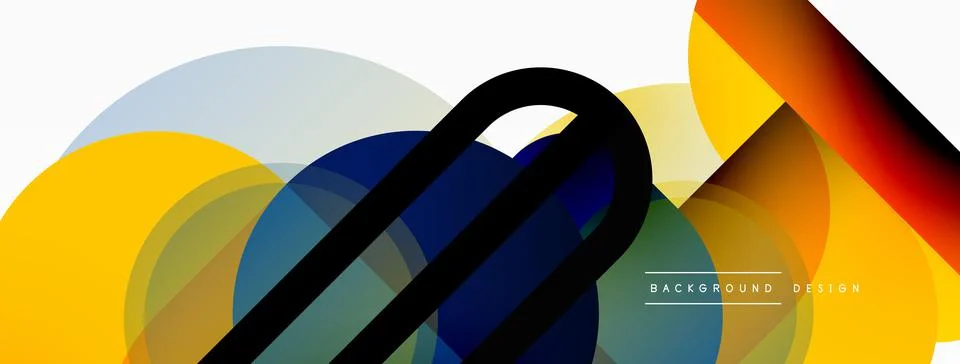 Round triangle shapes lines and circles. Geometric vector illustration for Stock Illustration