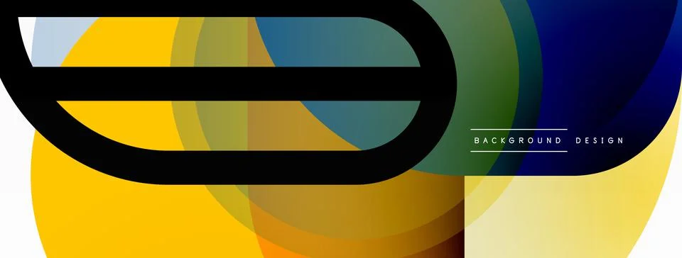 Round triangle shapes lines and circles. Geometric vector illustration for Stock Illustration