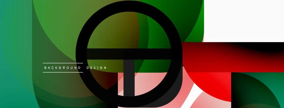 Round triangle shapes lines and circles. Geometric vector illustration for Illustrazione stock