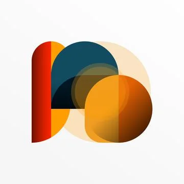 Round triangle shapes lines and circles. Geometric vector illustration for Illustrazione stock