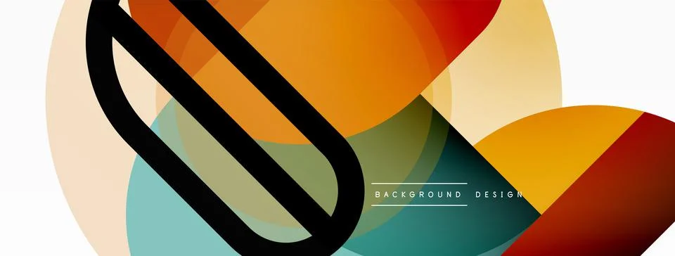 Round triangle shapes lines and circles. Geometric vector illustration for Illustrazione stock