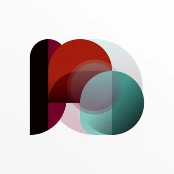 Round triangle shapes lines and circles. Geometric vector illustration for Stockillustratie