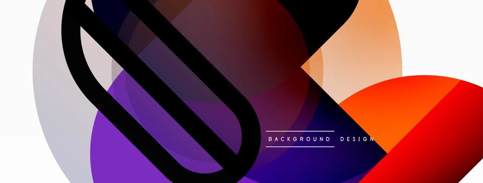 Round triangle shapes lines and circles. Geometric vector illustration for イラスト素材
