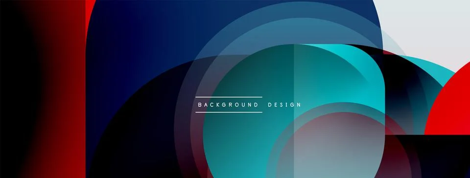 Round triangle shapes lines and circles. Geometric vector illustration for Illustrazione stock