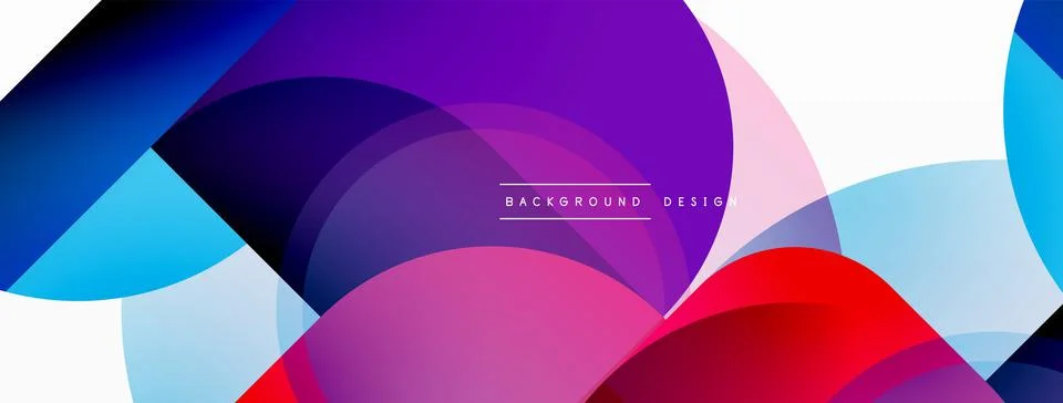 Round triangle shapes lines and circles. Geometric vector illustration for Illustrazione stock
