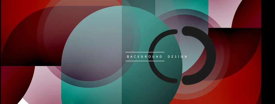 Round triangle shapes lines and circles. Geometric vector illustration for Illustrazione stock