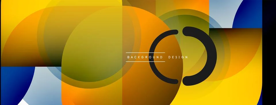 Round triangle shapes lines and circles. Geometric vector illustration for Stock Illustration