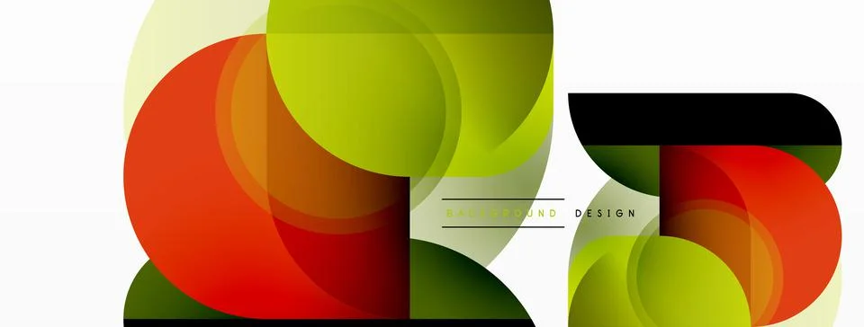 Round triangle shapes lines and circles. Geometric vector illustration for Stock Illustration