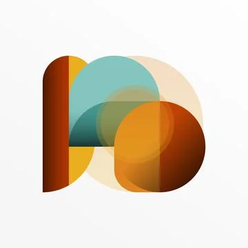 Round triangle shapes lines and circles. Geometric vector illustration for 스톡 일러스트