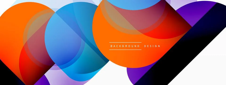 Round triangle shapes lines and circles. Geometric vector illustration for 库存插图