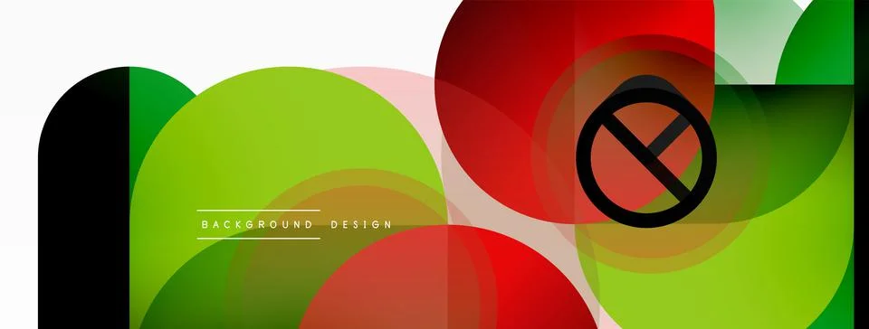 Round triangle shapes lines and circles. Geometric vector illustration for Stockillustratie