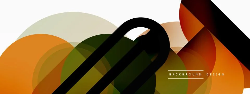 Round triangle shapes lines and circles. Geometric vector illustration for Stock Illustration