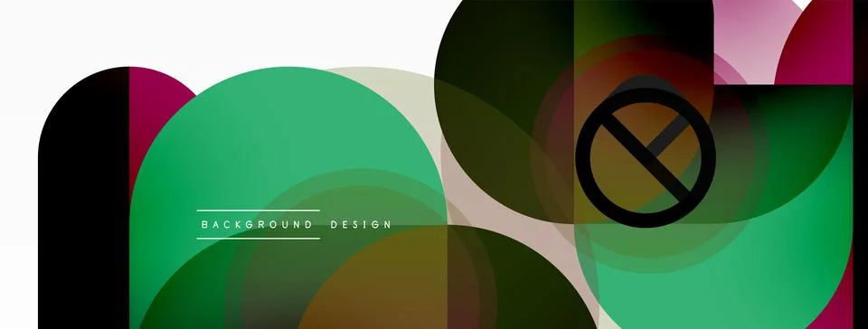 Round triangle shapes lines and circles. Geometric vector illustration for 库存插图