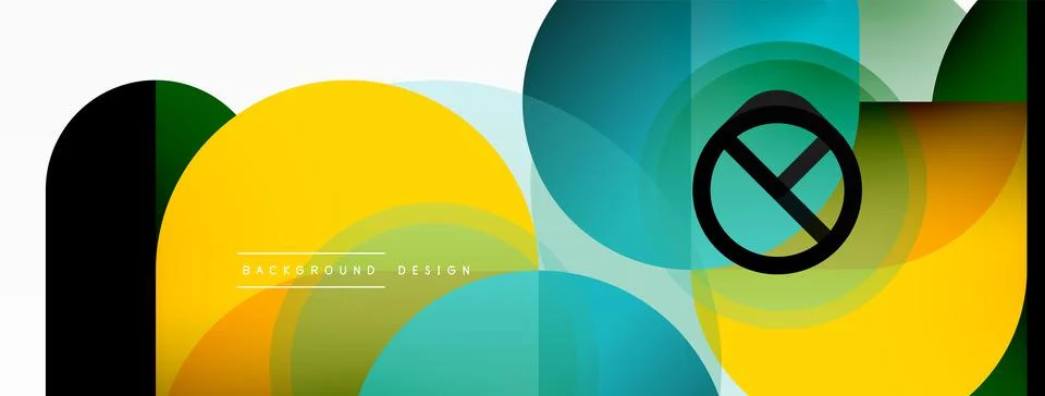 Round triangle shapes lines and circles. Geometric vector illustration for イラスト素材