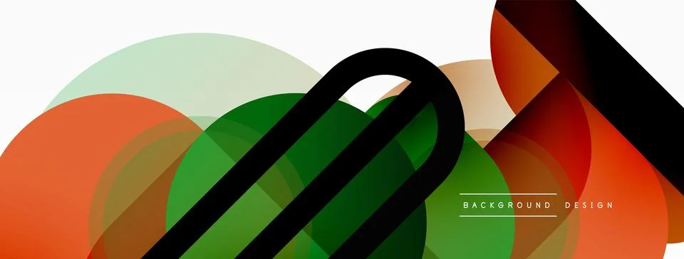 Round triangle shapes lines and circles. Geometric vector illustration for Illustrazione stock