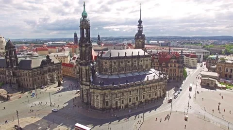 Round  trip over all centre and Theatre Square.mp4 Stock Footage 57132471