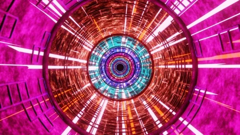 Round Tube 2 Loop VJ 100 BPM Video stock 235427851