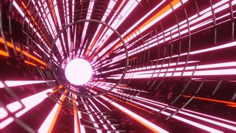 Round Tube 2 Loop VJ Video stock 235427881