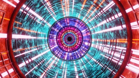 Round Tube Loop VJ 100 BPM Video stock 235427885