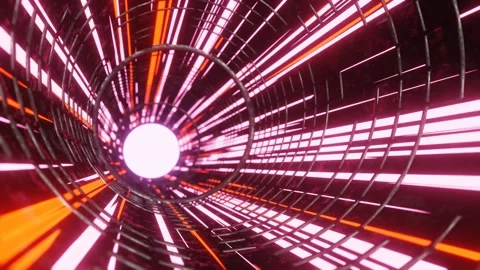 Round Tube Loop VJ Video stock 235427880