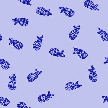 Round turn and two half hitches line vector seamless pattern 스톡 일러스트