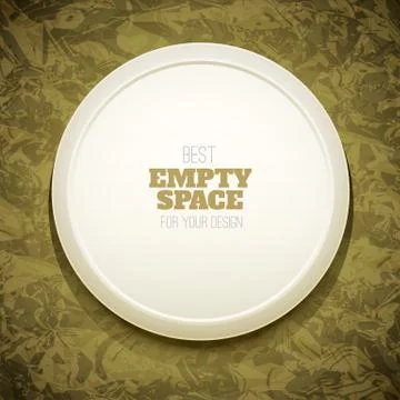 Round vector frame Stock Illustration