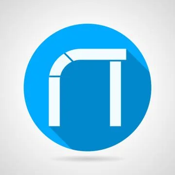 Round vector icon for curved arch Stock Illustration