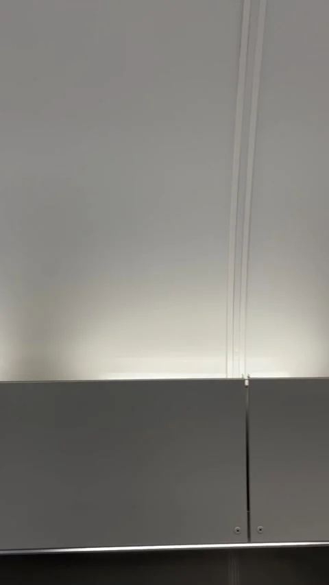 Round vent and diffused illumination create contemporary aesthetic Vídeo Stock 335433487