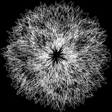Round wad on black - vector illustration 스톡 일러스트