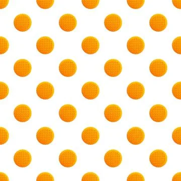 Round waffle cookies creating a repeating seamless pattern Stock Illustration