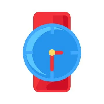 Round wall clock flat illustration representing time management イラスト素材